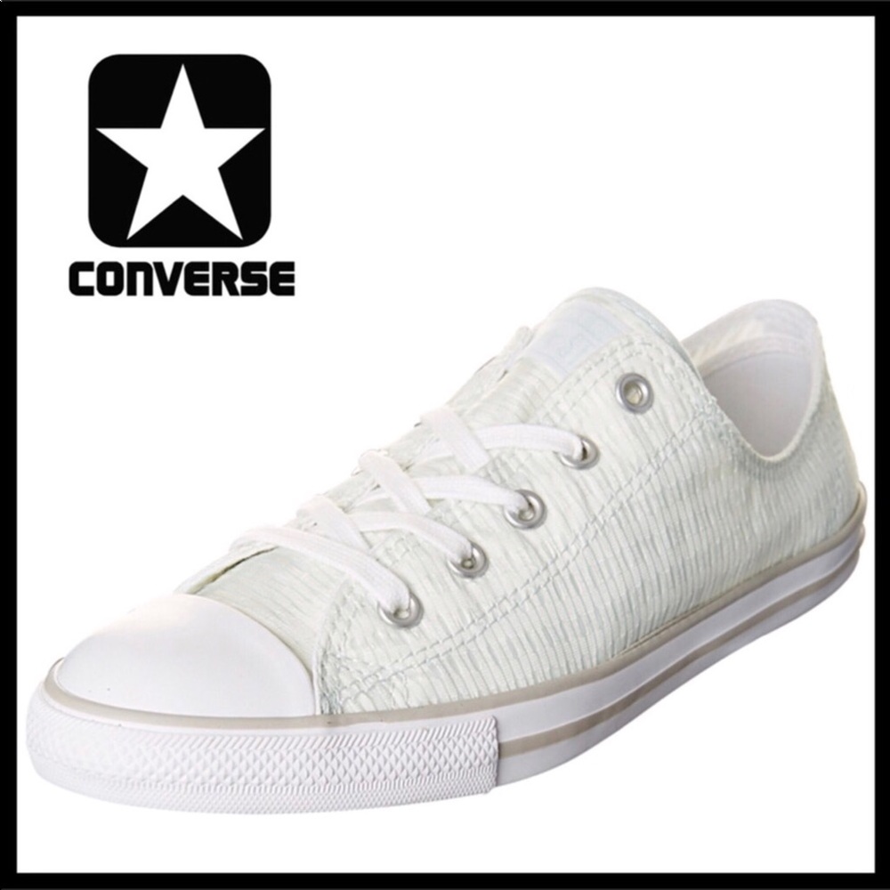 CONVERSE DAINTY LO OX TOPS CHUCK TAYLOR SNEAKERS - Picture 8 of 8